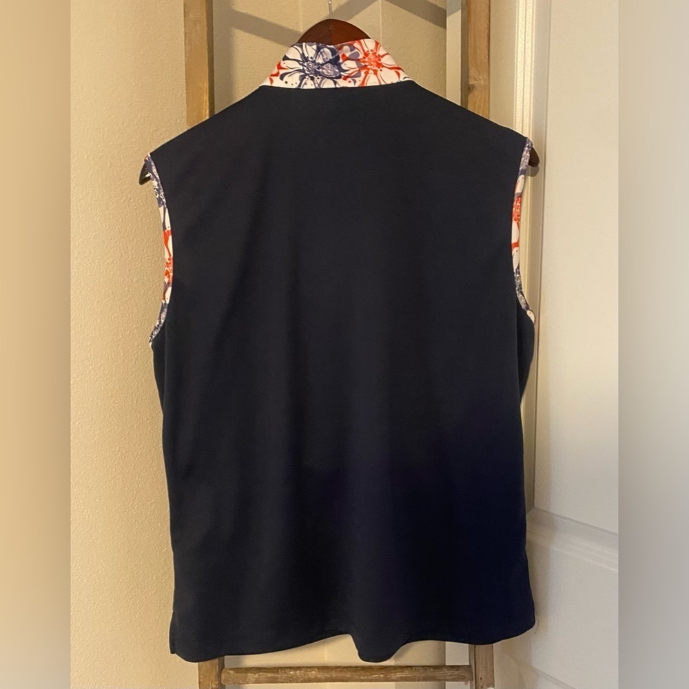 Monterey - Set - Sleeveless Zip-Up Floral Top and Skort - Pickleball/Golf/Tennis - Picture 5 of 9